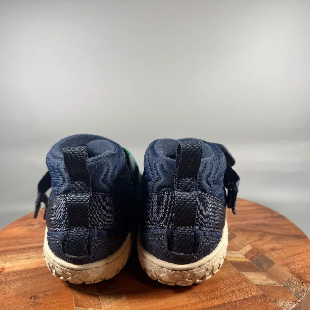 Chaco Ramble Puff Mid Blue Quilted Fleece Lined Booties Womens 9.5 JCH107518